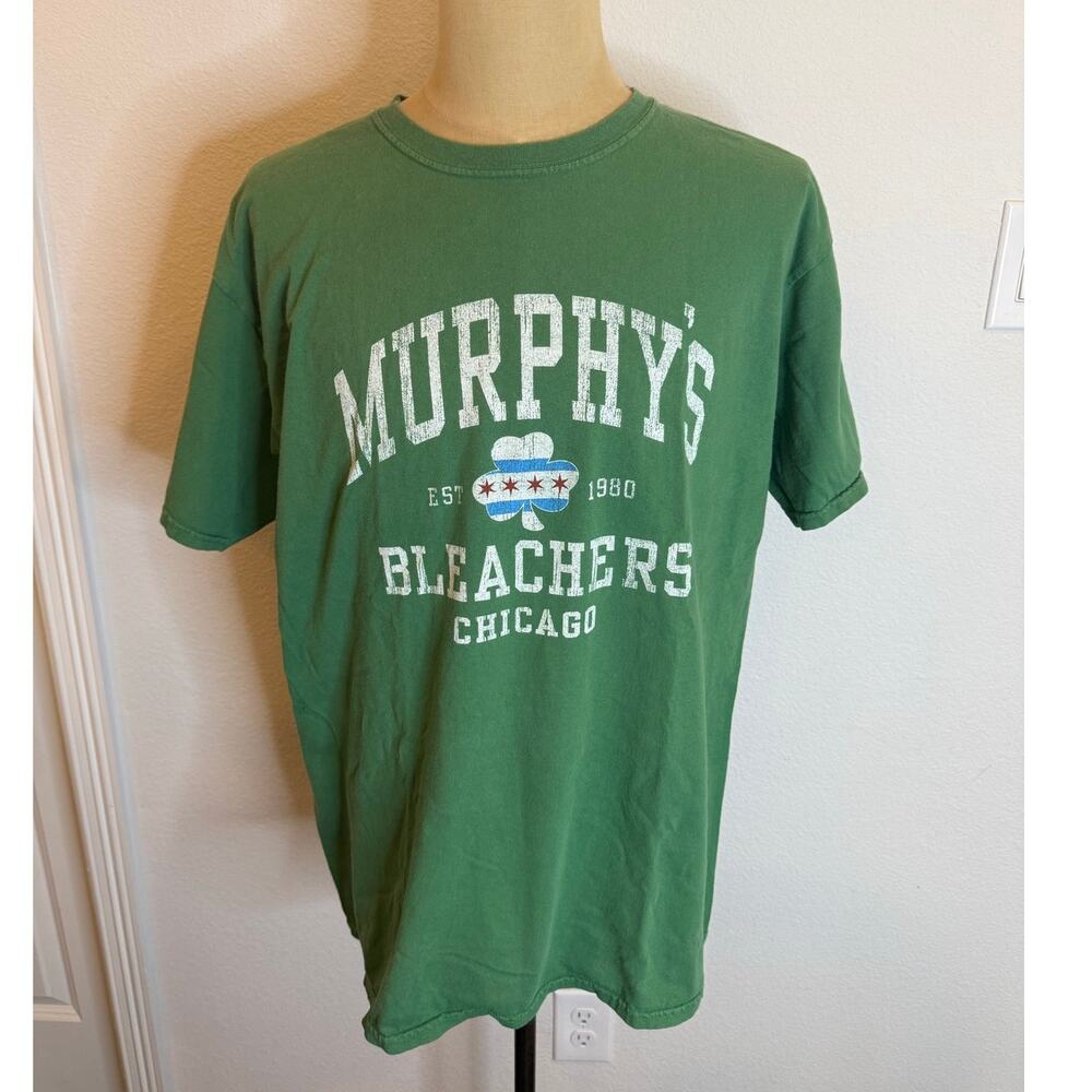 Murphys Bleachers Bar Shamrock Tee T shirt Chicago Men XL